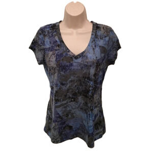 KENNETH COLE  Cute Shades of Blue Tee-Shirt (XS)